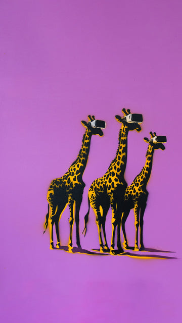 This piece doesn't just entertain; it challenges the viewer to think about how technology shapes our interactions and awareness. "HD Giraphics" is a standout in Zen Xander's collection, not just for its striking visuals but for its ability to provoke thought about the society we are creating.