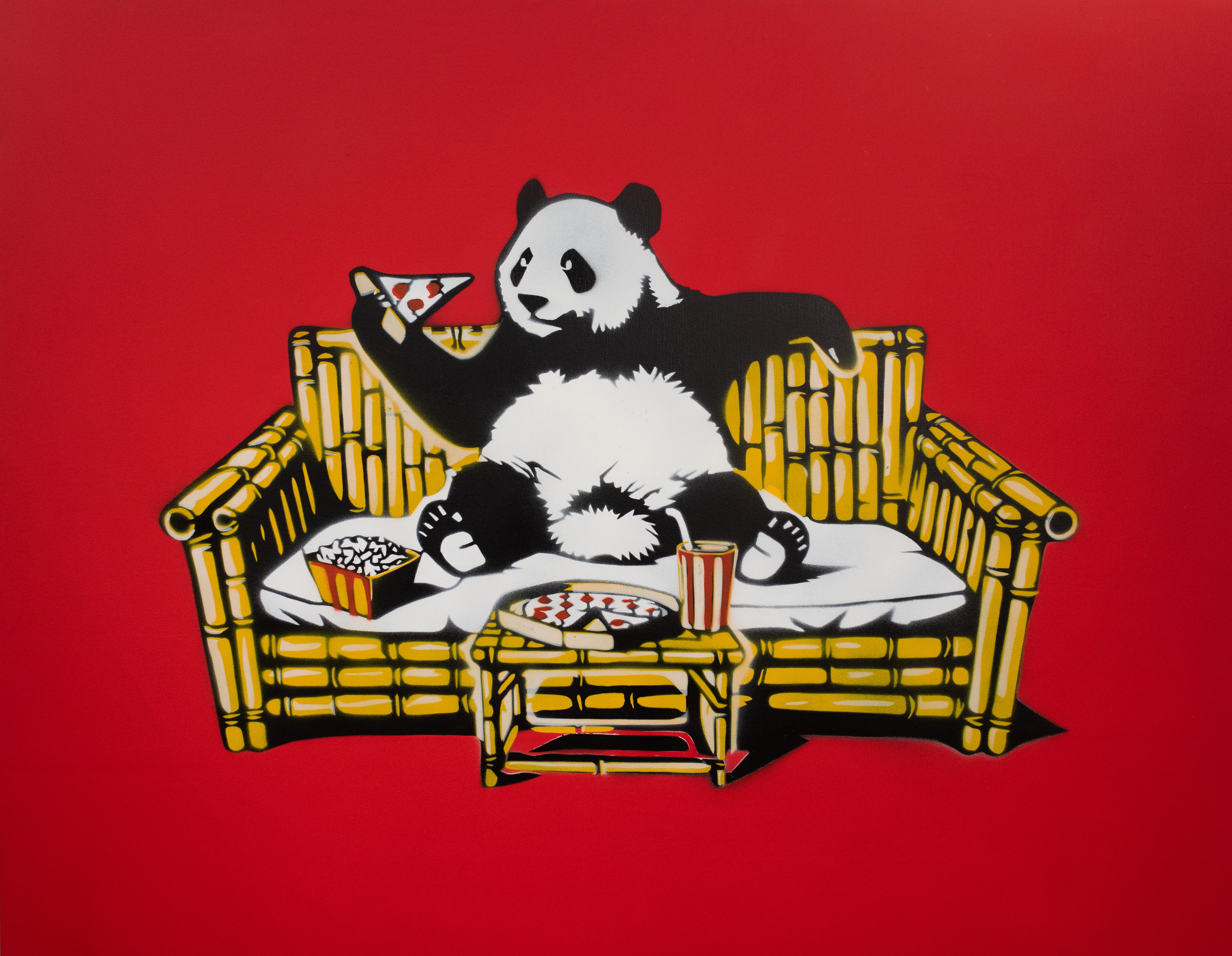 PANDA PIZZA PARTY - RED – Zen Xander
